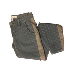 BCBG blue polka dot jeans